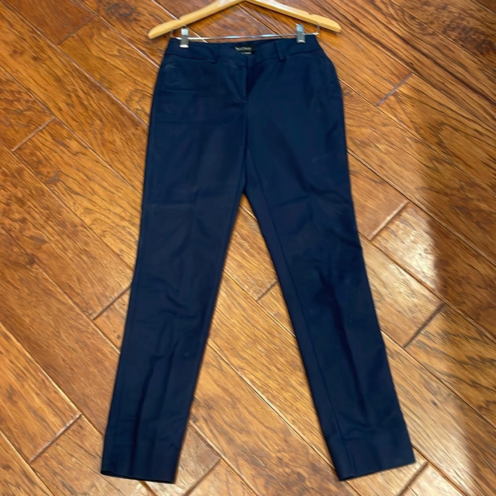 Cleaning out my closet!!!  WHBM navy blue pant, 2R, slim leg